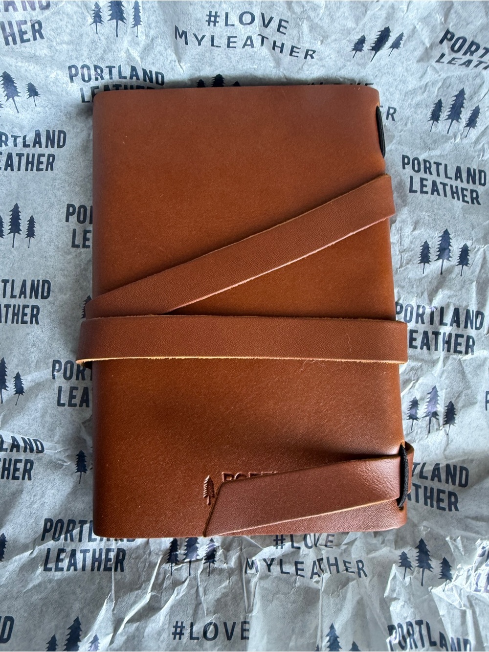 Portland Leather Medium Leather Wrap Journal